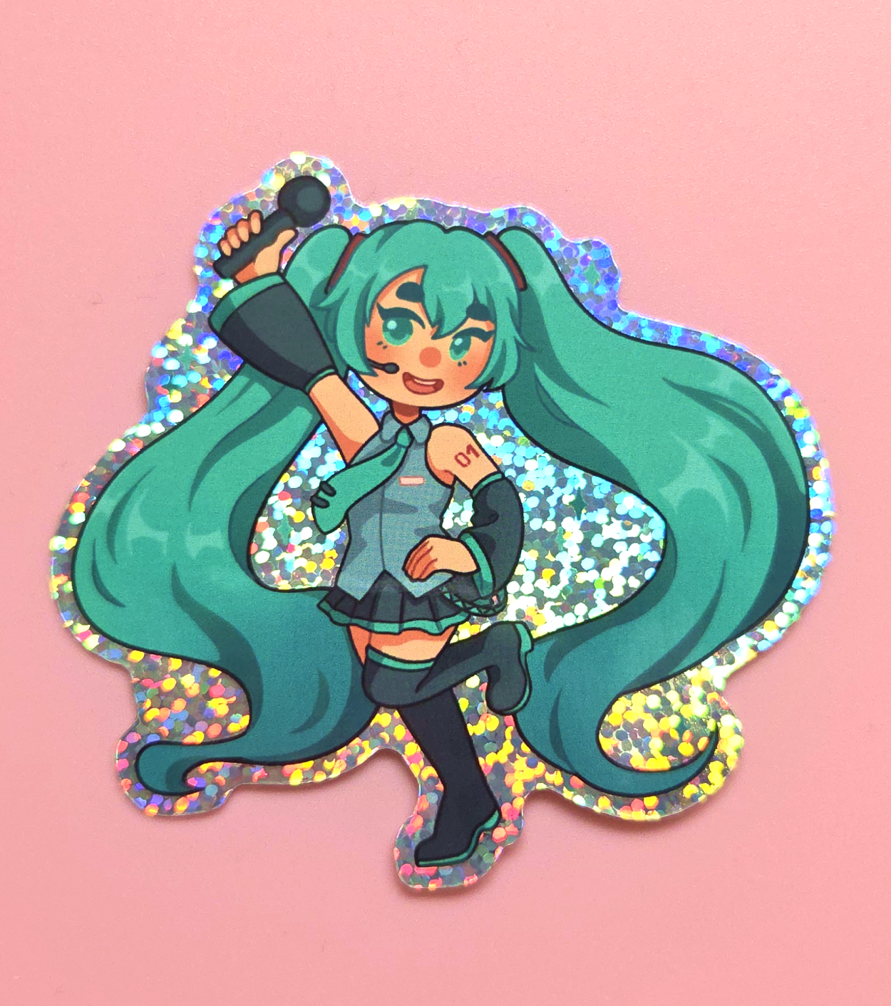Hatsune Miku Glitter Sticker