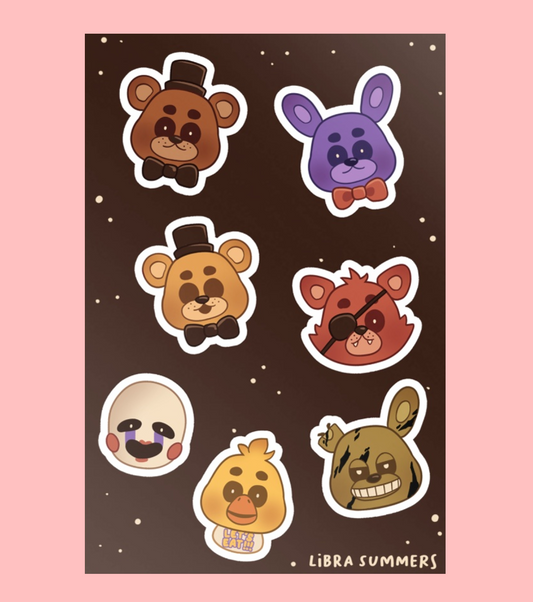 FNAF Sticker Sheet