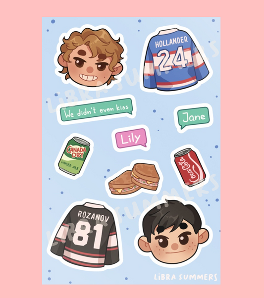 Heated Rivalry Sticker Sheet