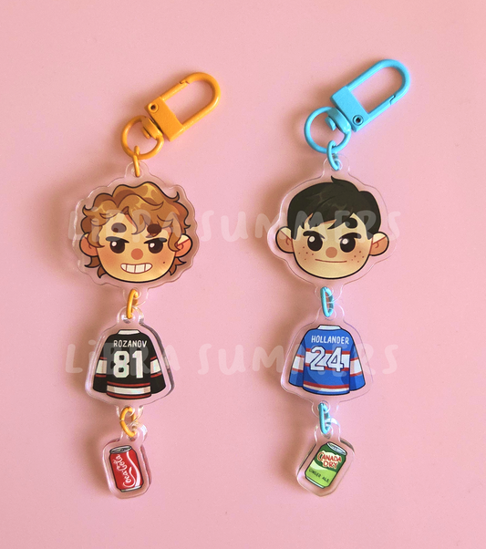 HR - Shane and Ilya Linked Acrylic Charm