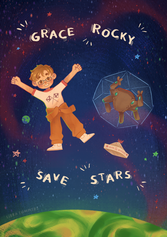 Grace, Rocky, Save Stars Print